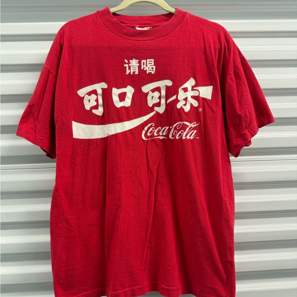 Japanese Coca Cola Red Short Sleeve Tee